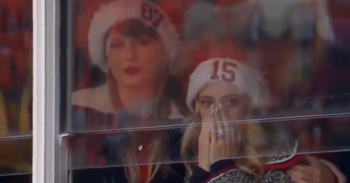fans troll video of taylor swift consoling brittany mahomes chiefs loss pp