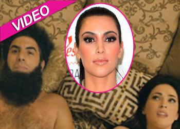 //sacha baron cohen megan fox make fun kim kardashian