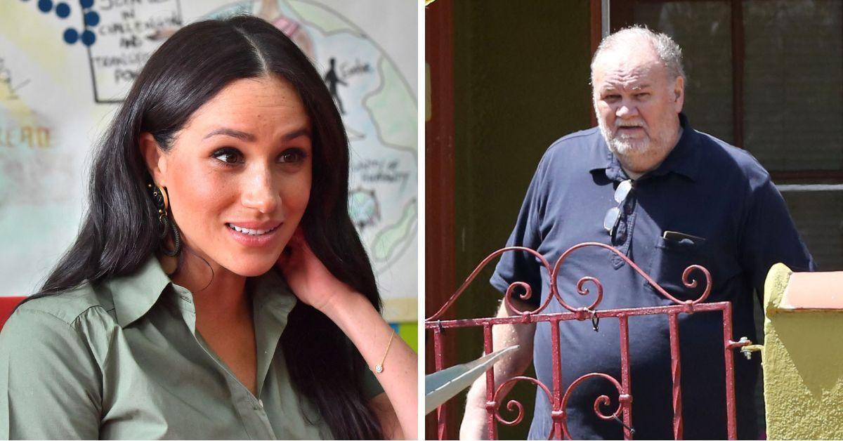 Split photos of Meghan Markle and Thomas Markle Sr.