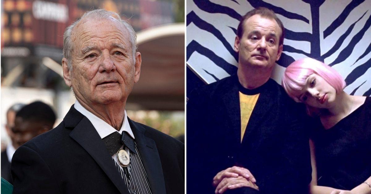 Split photo of Bill Murray, Bill Murray and Scarlett Johannson
