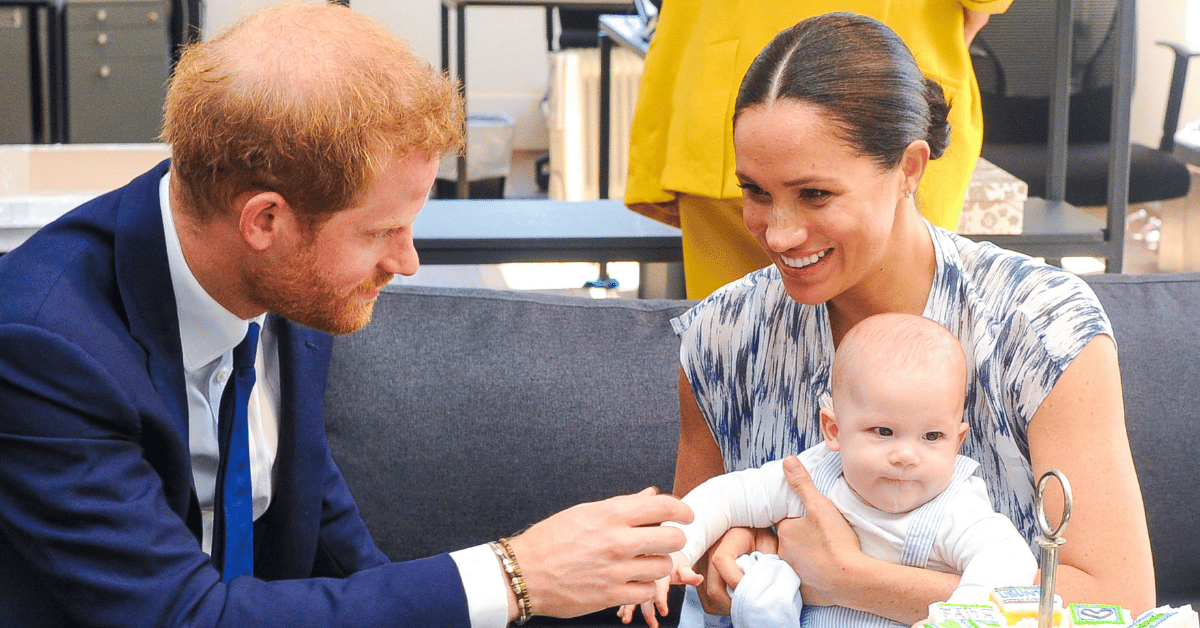 Photo of Prince Harry, Meghan Markle and son Archie