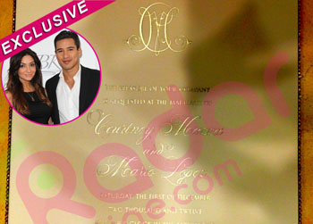 //mario lopez invitiation fiance wenn