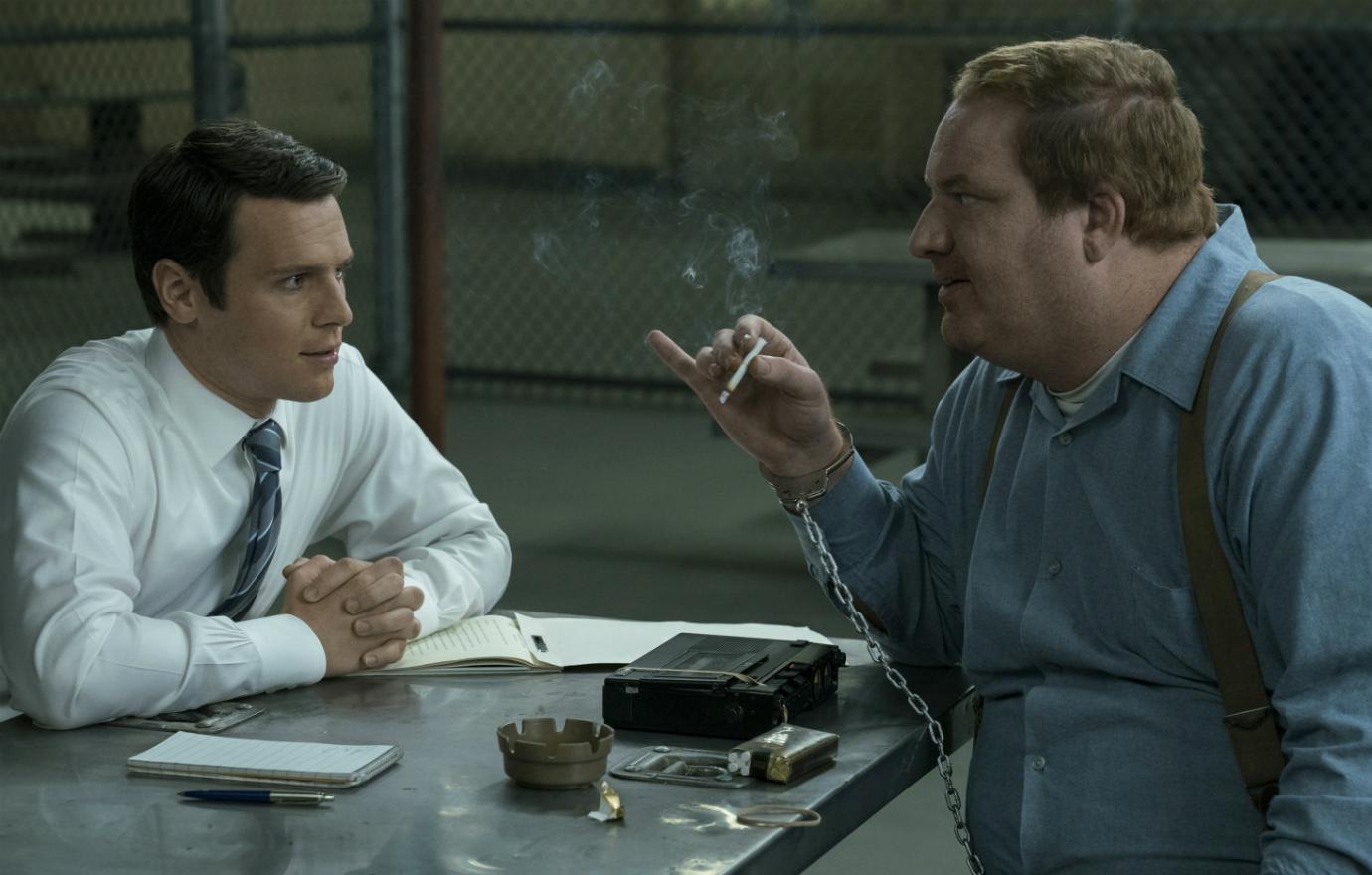 Happy Anderson inhabits murderer Jerry Brudos in a scene from Mindhunter on Netflix.