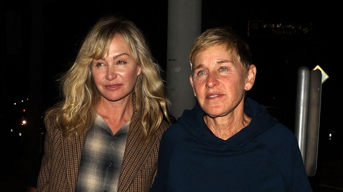picture of ellen DeGeneres and Portia de Rossi