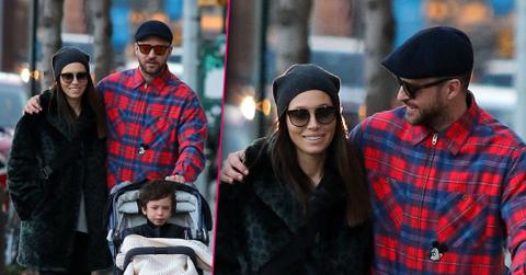 Justin Timberlake and Jessica Biel Take Son For Walk In NYC