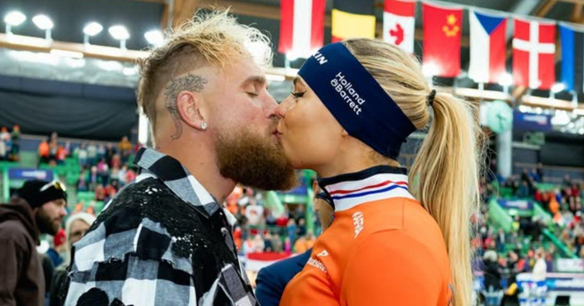 jake paul engaged world champion speedskater jutta leerdam