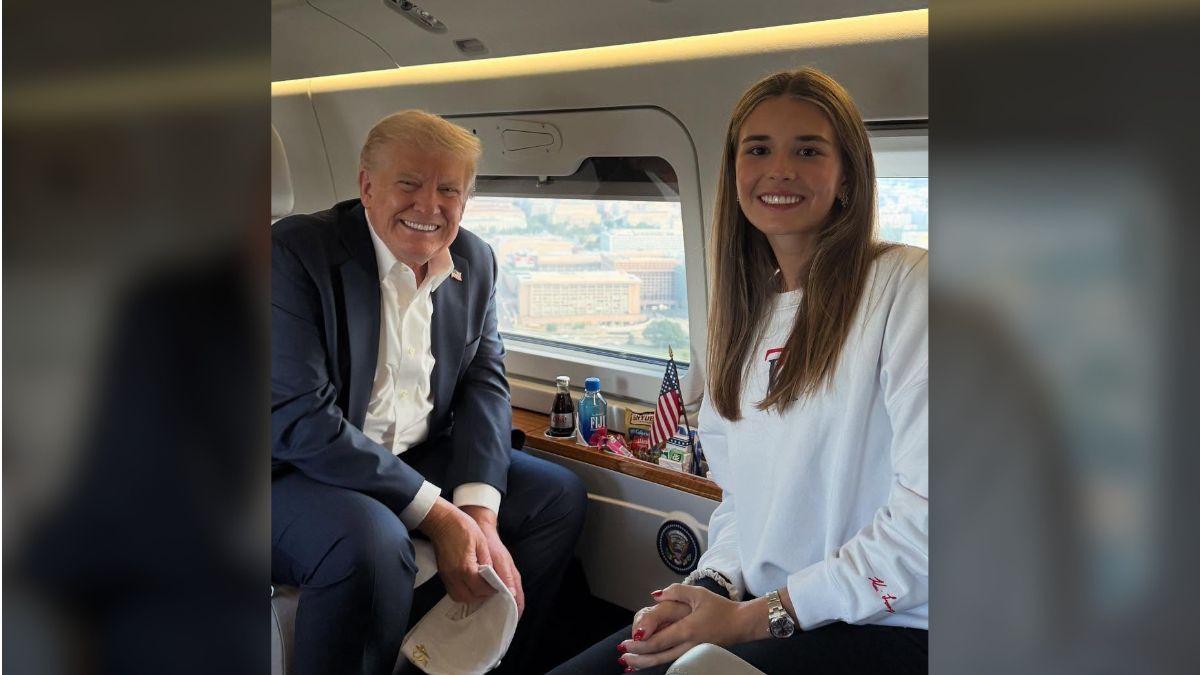 Photo of Donald and Kai Trump
