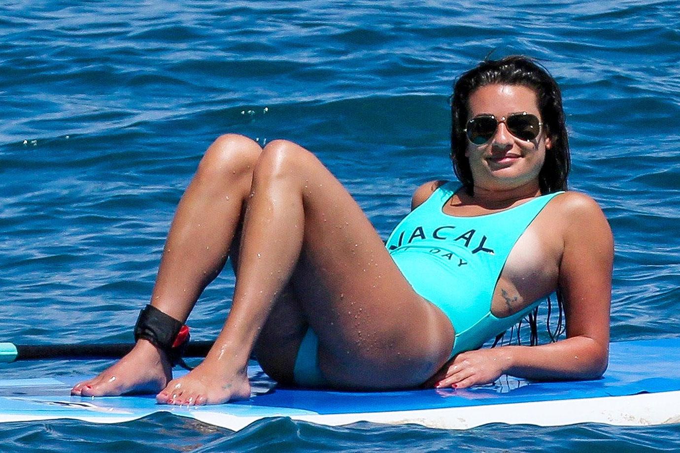 PICS Lea Michele Boobs Butt Bathing Suit Weight Loss Maui