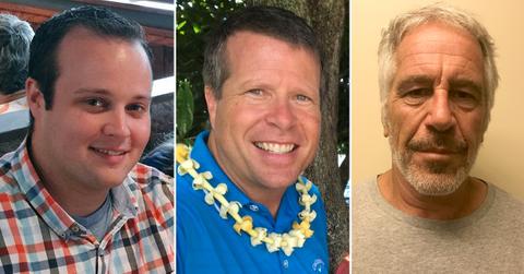 josh duggar derick dillard jim bob jeffrey epstein scare tatics tweets child porn arrest