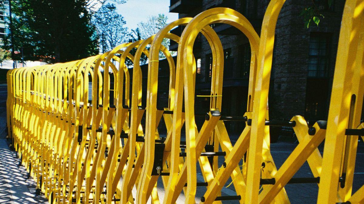 Photo of security barriers