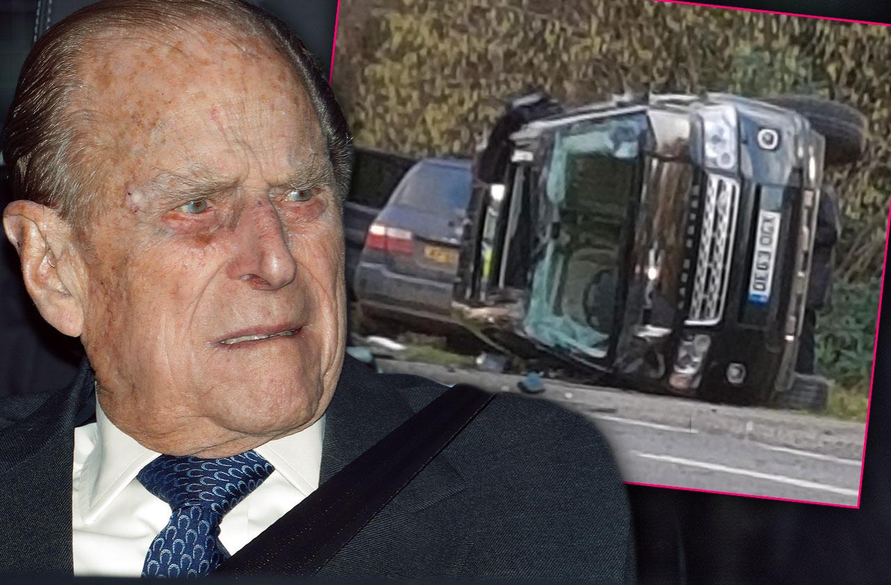 Prince Philip Shocked Disoriented Car Crash