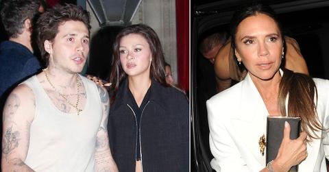 Split photos of Brooklyn Beckham, Nicola Peltz and Victoria Beckham