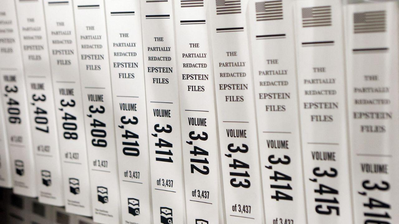 A photo of the Epstein files