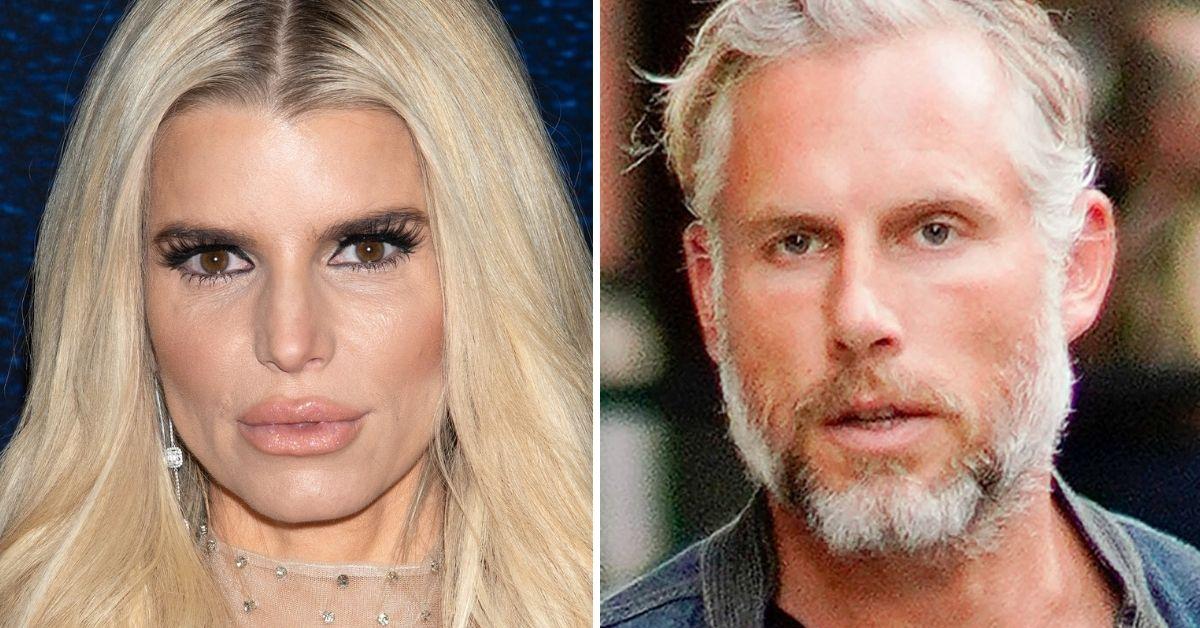 Split photo of Jessica Simpson, Eric Johnson.