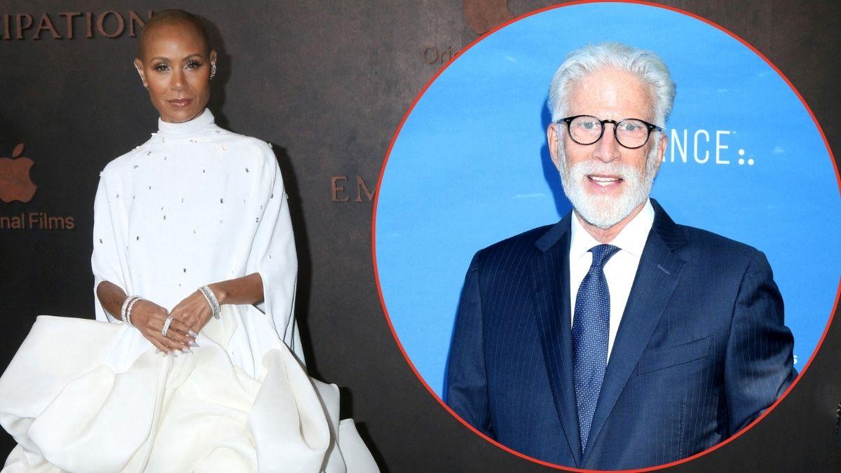 An insider claims Jada Pinkett Smith developed a crush on Ted Danson after working together on 'The Human Contract.'