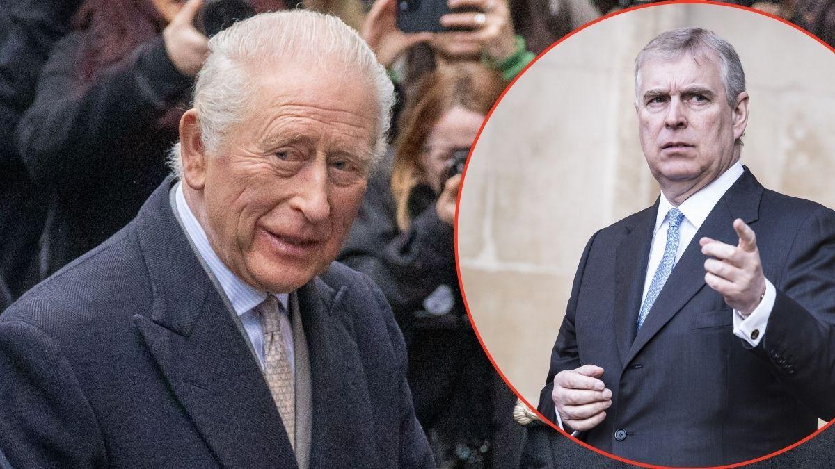 Photo of King Charles and Andrew Windsor