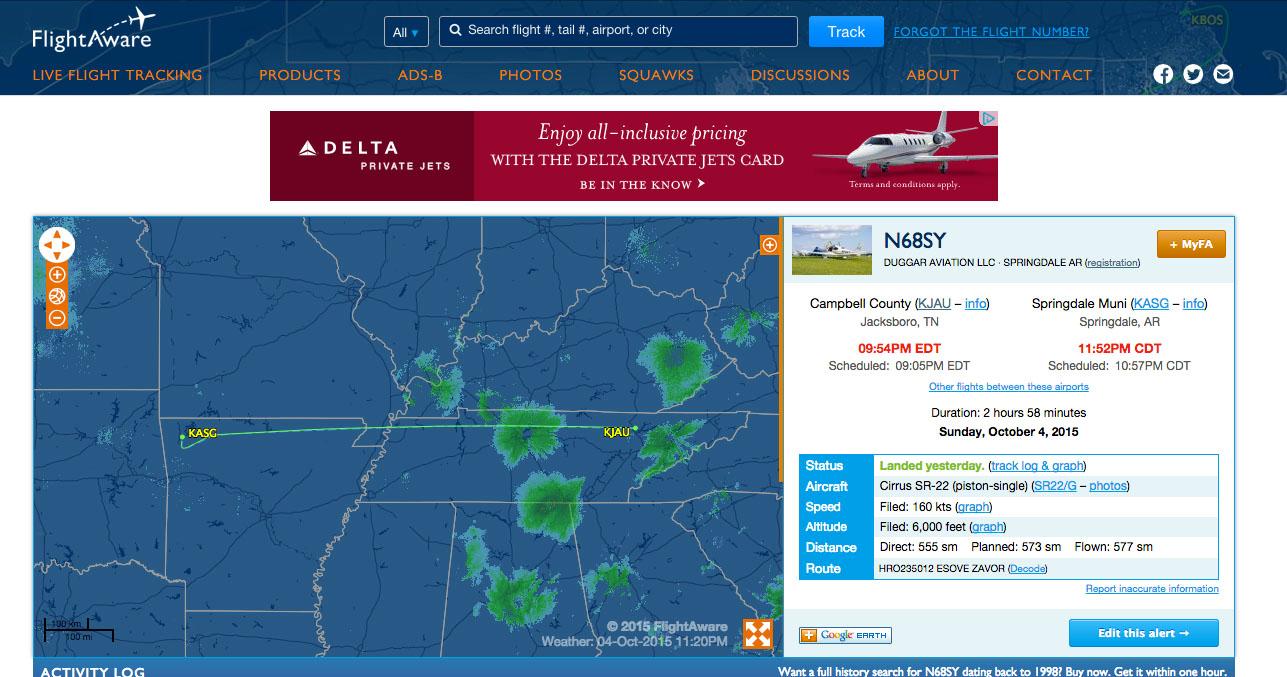 duggar flightplan