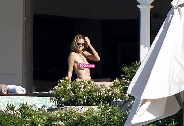 Heidi Klum Topless St Barth's