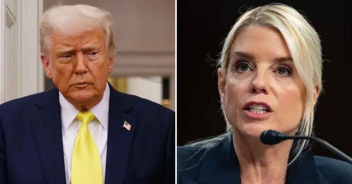 photo of donald trump and pam bondi