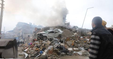 Video Shows Turkish Apartment Building Collapse During Deadly 7.8 Earthquake