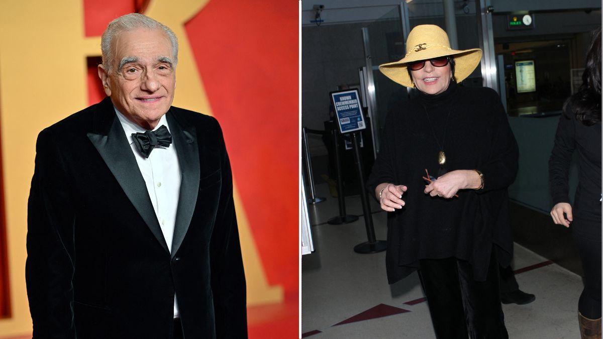 Split photos of Liza Minnelli and Martin Scorsese