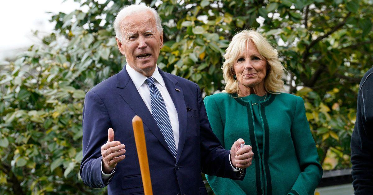 President Joe Biden Gets Lost In White House Garden Following Event