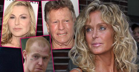 Farrah Fawcett Looking Left With Insets of Tatum O'Neal, Redmond O'Neal and Ryan O'Neal