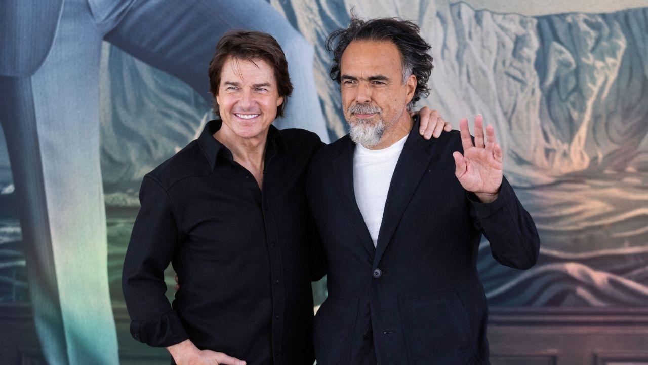 Photo of Tom Cruise and Alejandro G. Iñárritu