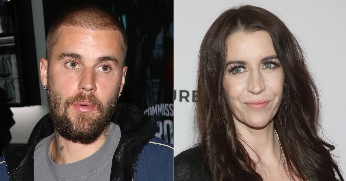 Split photo of Justin Bieber and Pam Mallette