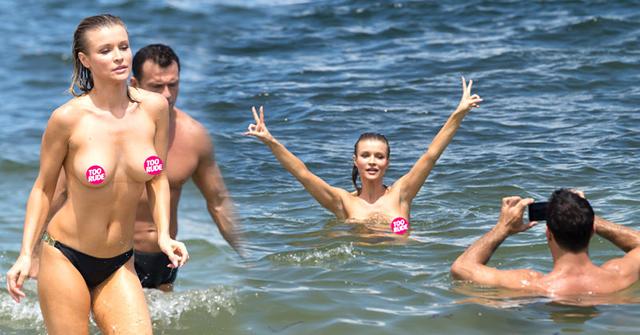 Joanna Krupa Topless Nip Slip Miami