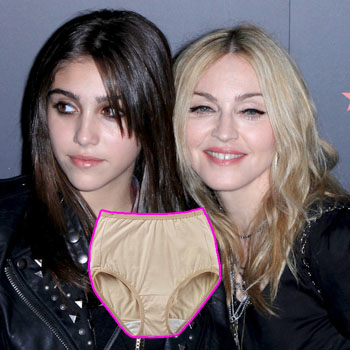 //lourdes leon fold undies madonna