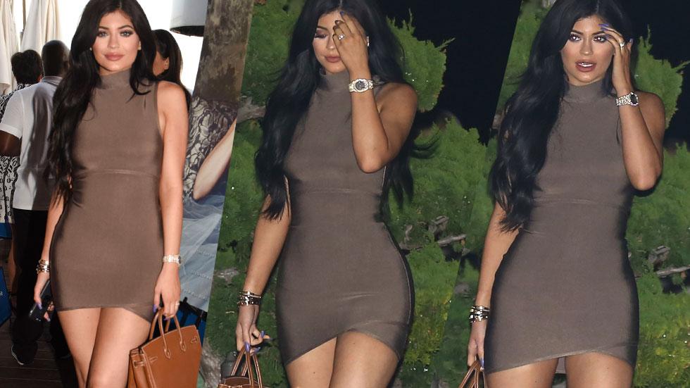 Tight Squeeze: Kylie Jenner Rocks A Form-Fitting Mini Dress For