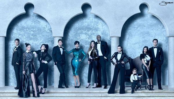 //kardashian christmas card​