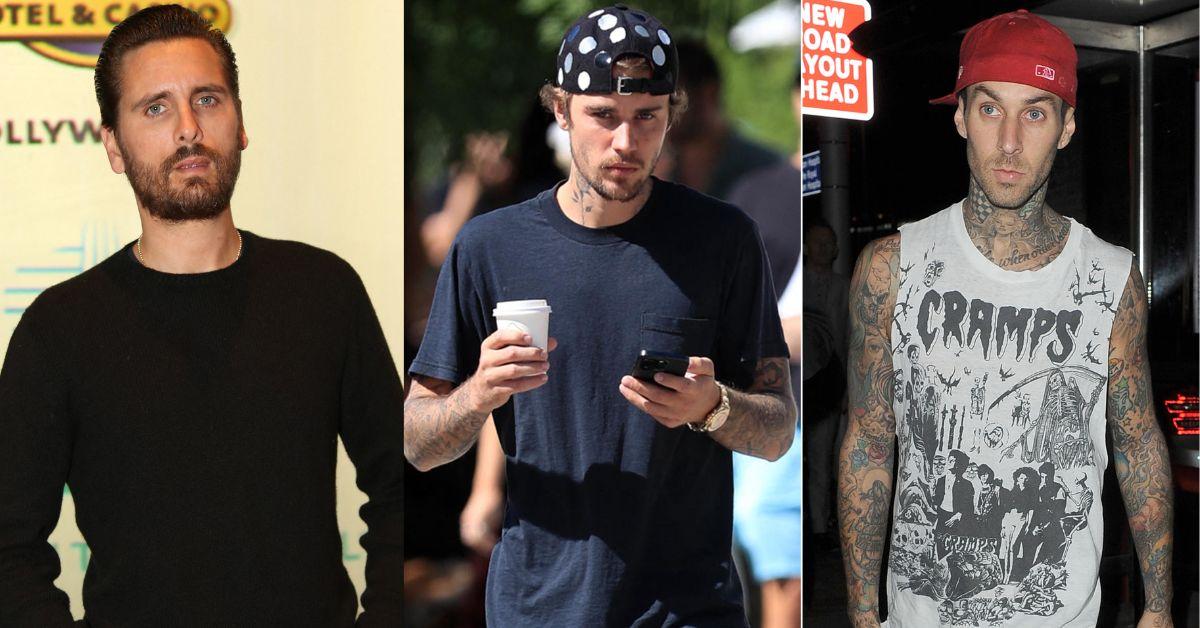kourtney kardashian baby daddies scott disick travis barker feud