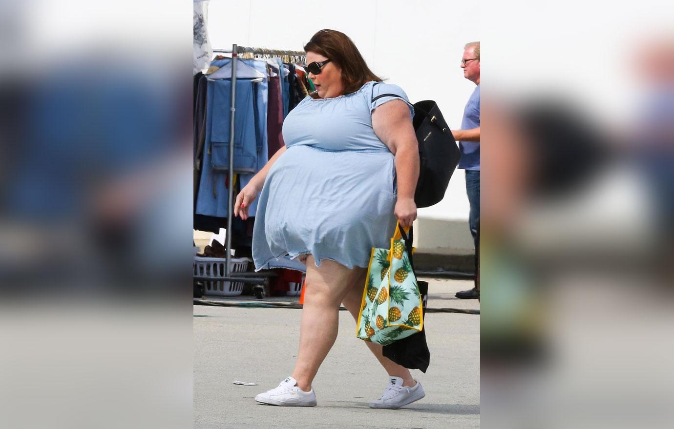 Chrissy Metz short dress underwear