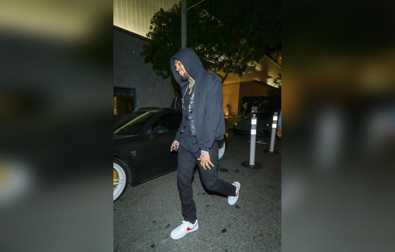 Chris Brown Seen With Mystery Woman While Expecting Child