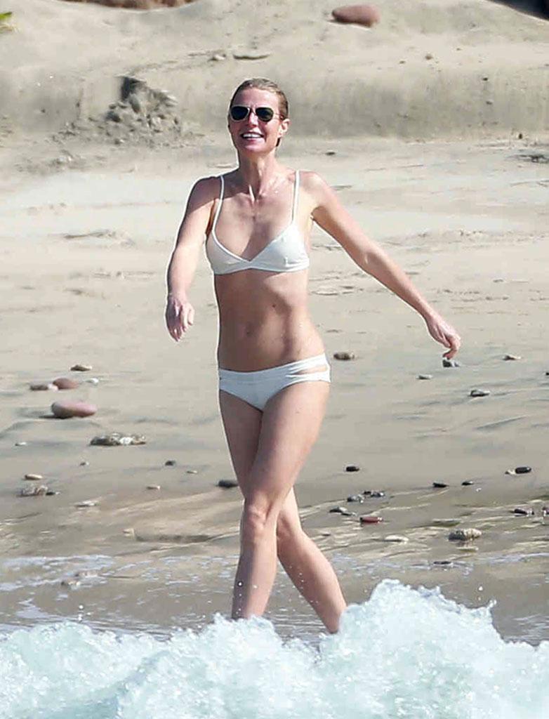 Gwyneth Paltrow Bikini Bradley Falchuk Nude Swimming Trunks