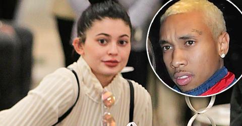 Kylie Jenner Leaning On Boyfriend Tyga