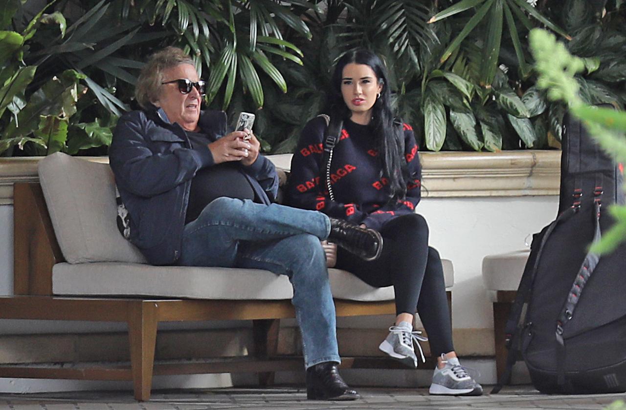 Don McLean Acts Bored While Out With Girlfriend Paris Dylan