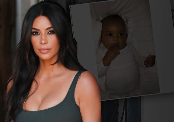 //kim kardashian posts new saint west photo pp