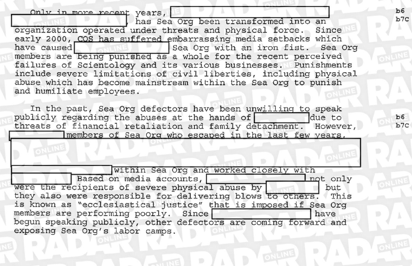 //scientology fbi files abuse allegations