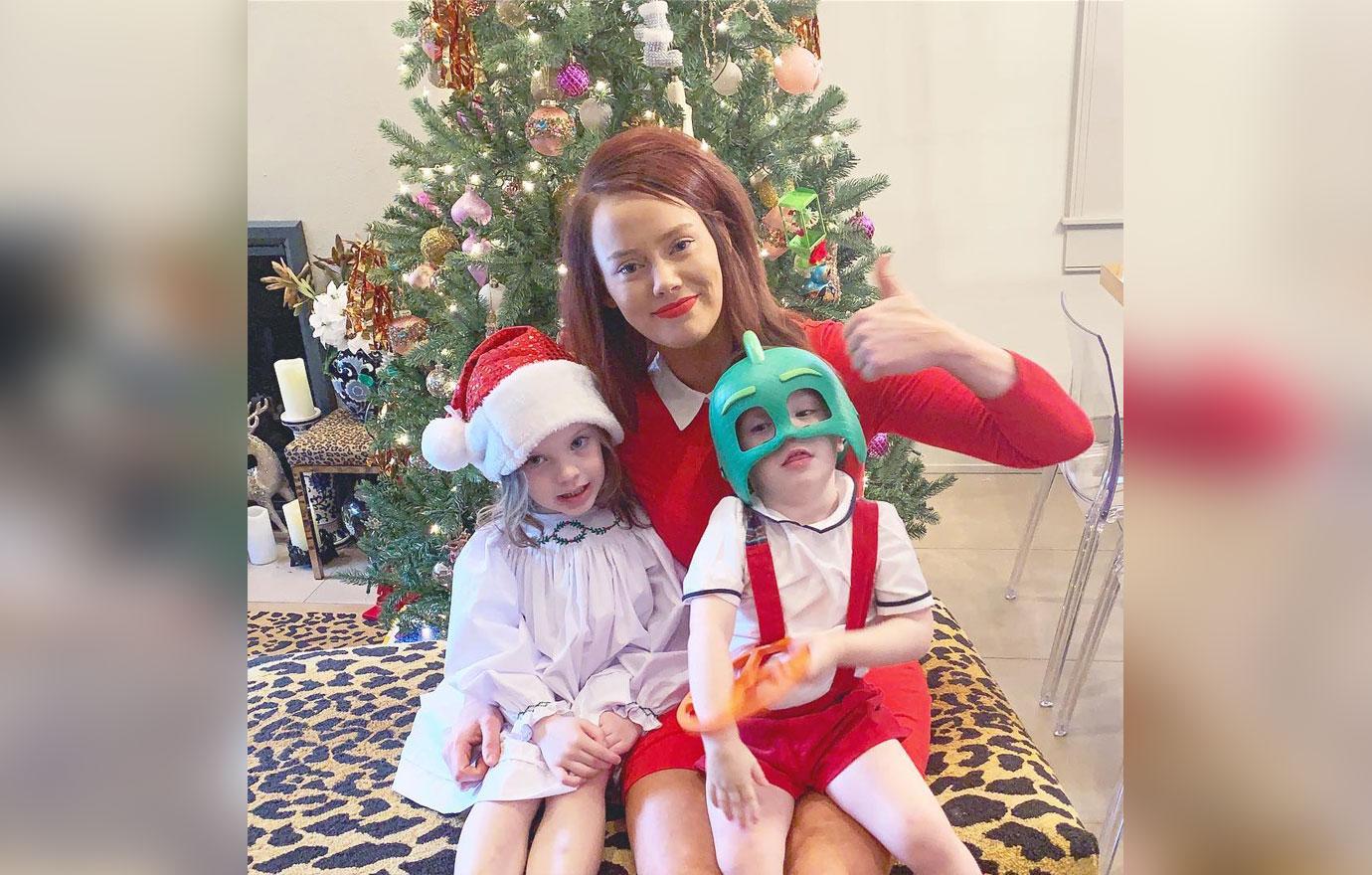 Kathryn Dennis poses for a photo with her children.