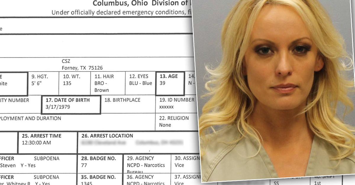 Stormy Daniels Strip Club Arrest Detailed In Police Report 9660