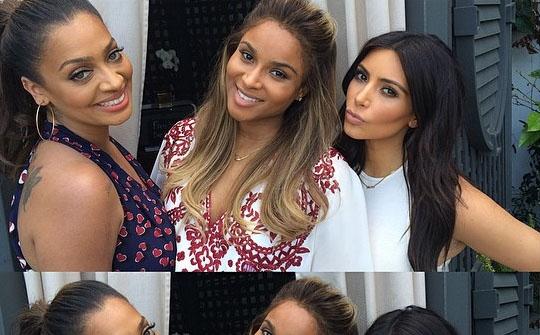 //kim kardashian layla anthony ciara babyshower square