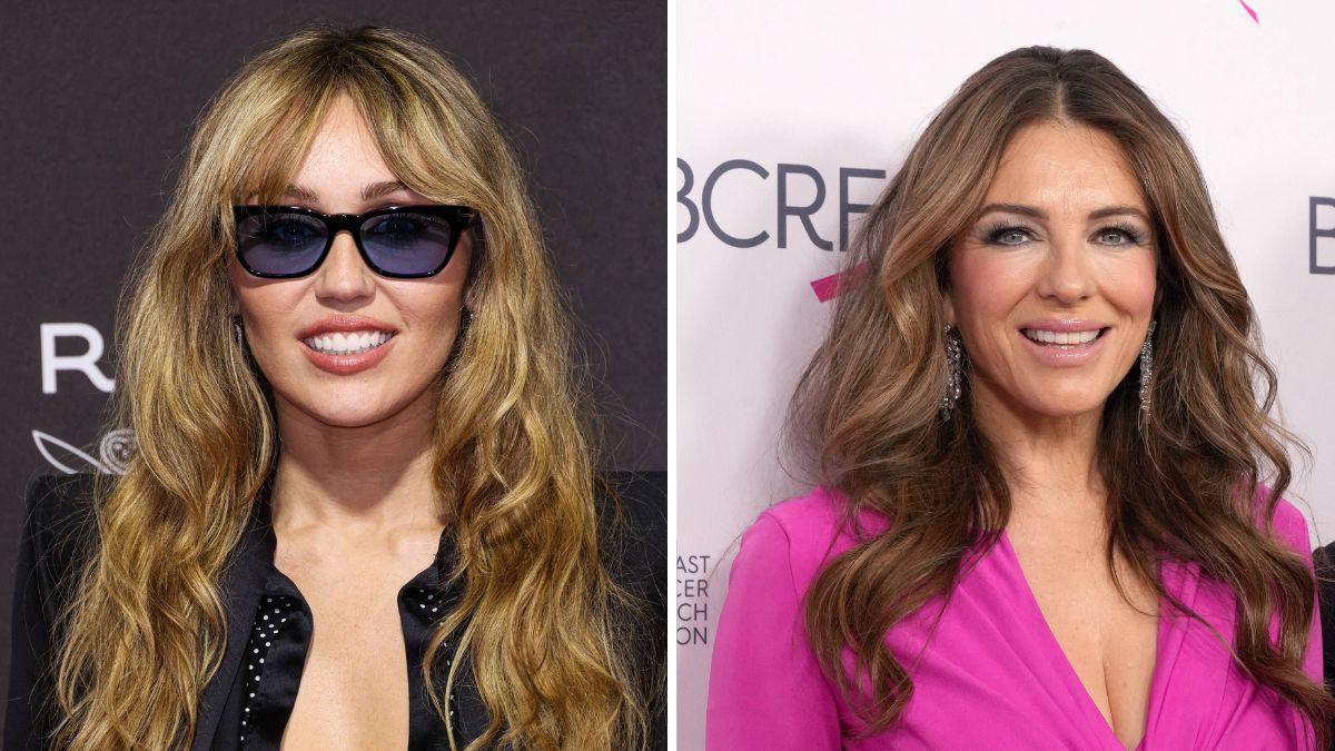 Miley Cyrus has banned Liz Hurley from her wedding as the singer plans a strictly family-only celebration.