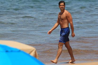 Josh Peck Gets His Pecks Out At The Beach