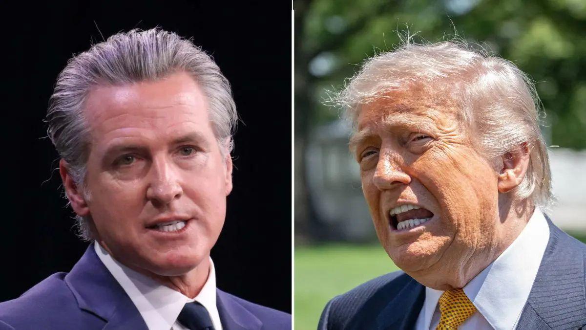 Gavin Newsom and Prez Donald Trump