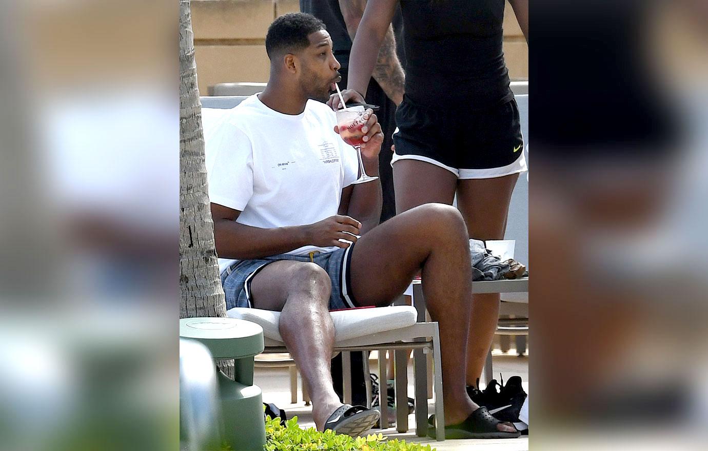 Tristan Thompson Pool Party Khloe Kardashian Cheating Scandal