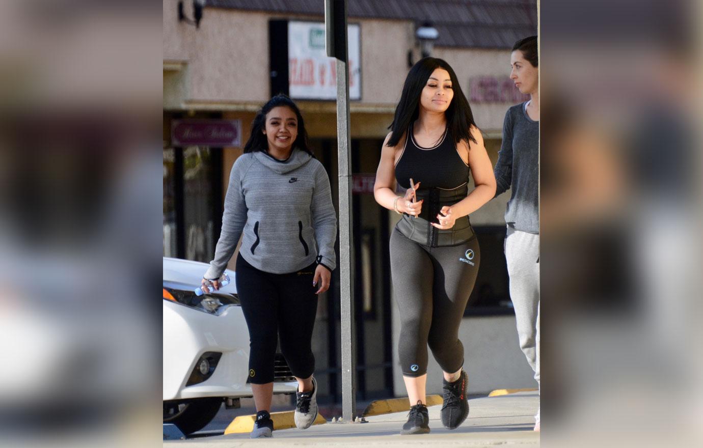 Blac Chyna Waist Trainer Jogging