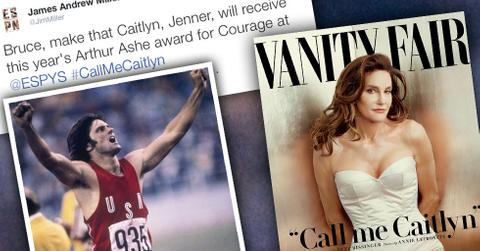 //bruce jenner woman debut caitlyn jenner arthur ashe courage award